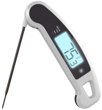 PX1D Javelin PRO Duo Ultra Fast Professional Digital Instant Read Meat Thermometer for Grill and Cooking, 4.5″ Probe, Auto-Rotating Backlit Display, Splash Resistant – Panda