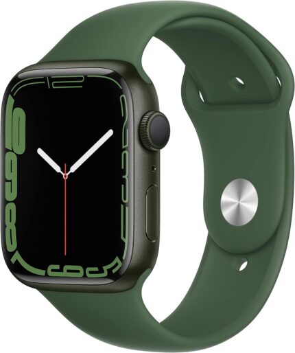 Apple Watch Series 7 [GPS 45mm] Smart Watch w/Green Aluminum Case with Clover Sport Band. Fitness Tracker, Blood Oxygen & ECG Apps, Always-On Retina Display, Water Resistant