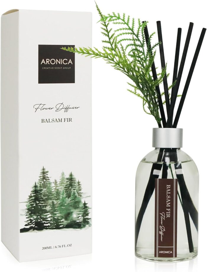 Aronica Modern Christmas Décor, Christmas Smells for House, Holiday Pine Aesthetic Diffuser, Simple Scents Evergreen Trees Boho, Cozy Office Decor for Holiday, Winter Bathroom Decor