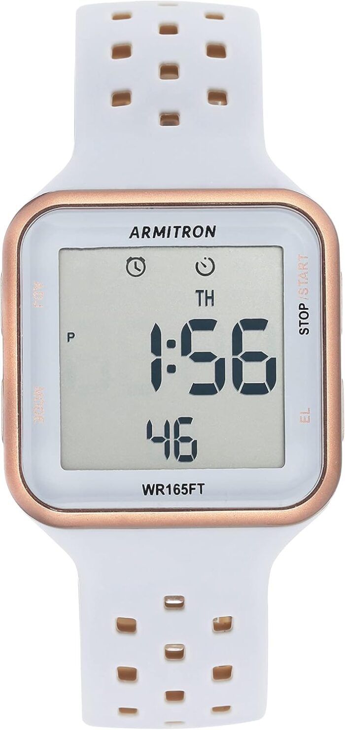 Armitron Sport Unisex Digital Chronograph Silicone Strap Watch, 40/8417