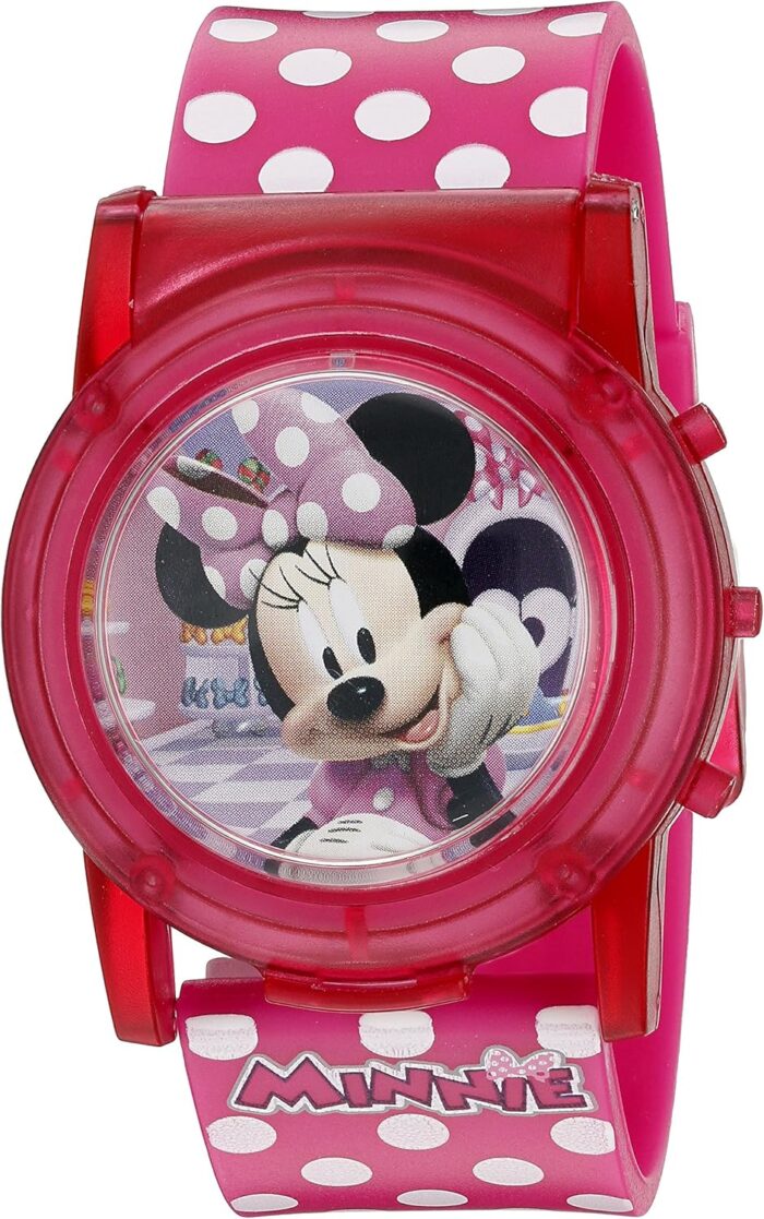 Accutime Disney Minnie Mouse Boutique LCD Pop Musical Watch (Model: MBT3714SR), Pink